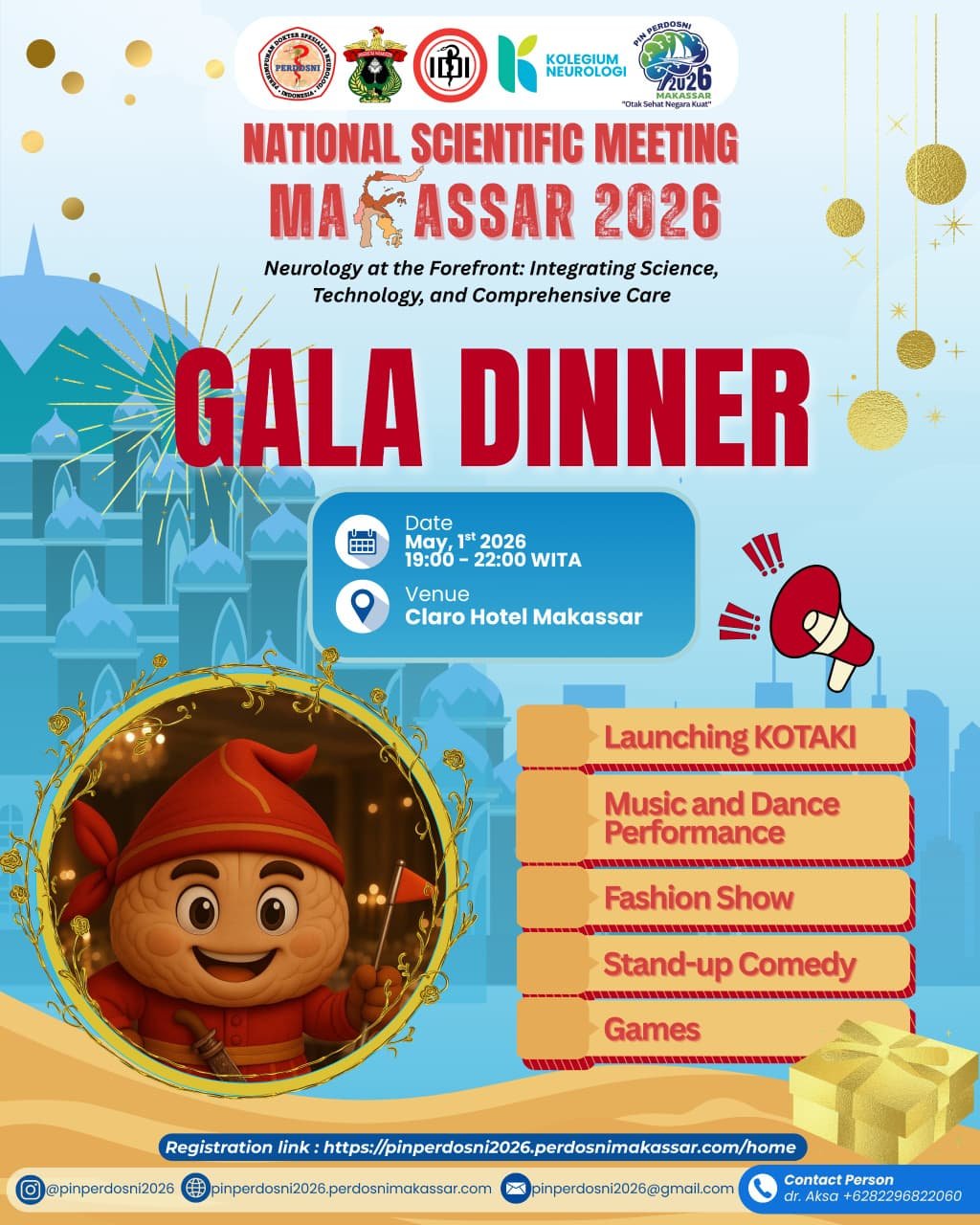 Gala Dinner PIN Perdosni Makassar 2026
